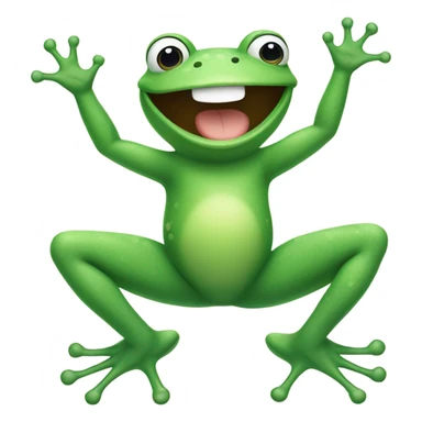 Happy frog sticker