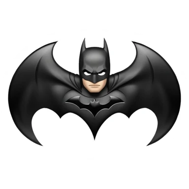 Batman symbol emoji sticker