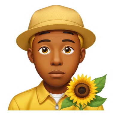 Tyler the creator with sunflower sticker