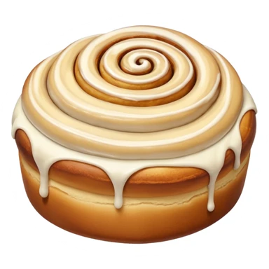 zimtschnecke mit frosting sticker