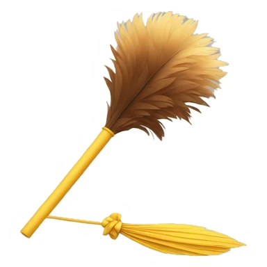 beauty and the beast feather duster sticker