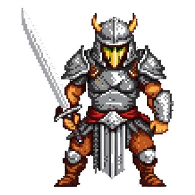 Guts from Berserk manga, berserker armor, wielding Dragon Slayer sword, scar on face sticker