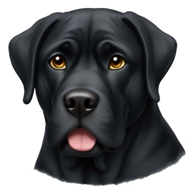 Black Mastiff Dog   sticker