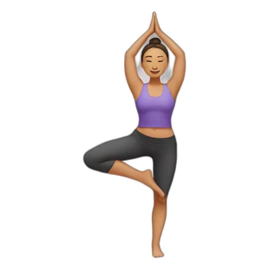 Yoga avec un haut de foe sticker