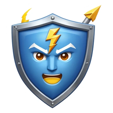 generate an emoji of an ipl team gujarat titans using this emoji's 💙🛡️⚡ sticker