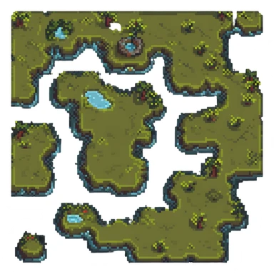 simple terrain map sticker