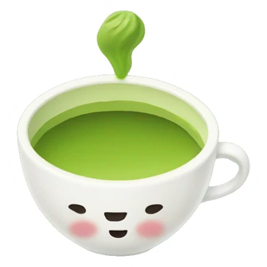 matcha in a cute cup sticker