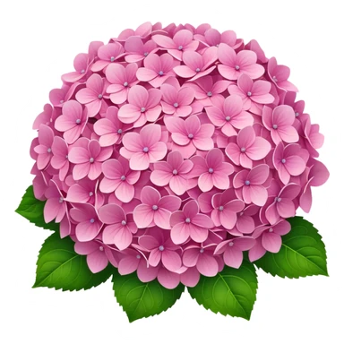 ultra realistic pink hydrangea sticker