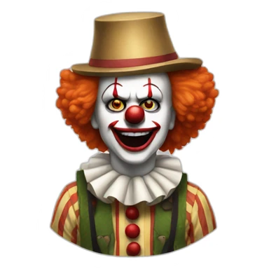 It clown movie sticker