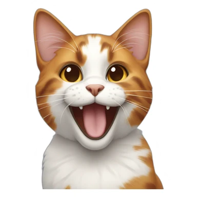 Calico cat very happy sticker