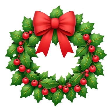 christmas wreath sticker