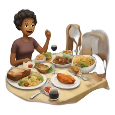 sunday lunch sticker