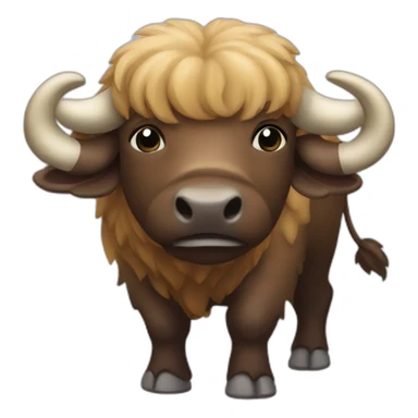 buffalo with wings sticker