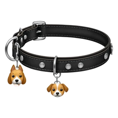 Leash – black collar with leash hanging sticker