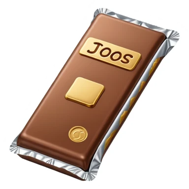 a chocolate bar sticker