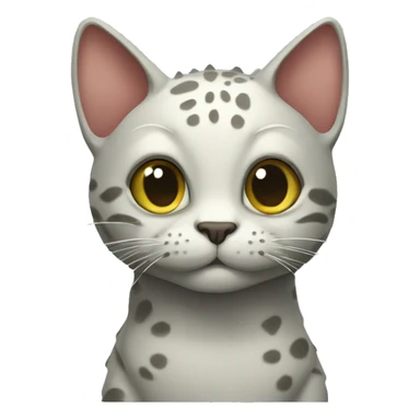 Cat looking like a aligator sticker