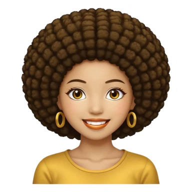 une image d'une fille métisse afro japonaise très belle de 20 ans réaliste sticker