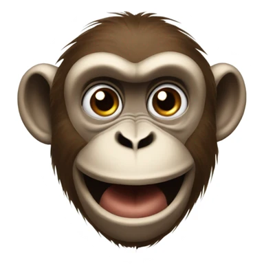Sarcastic monkey rolling his eyes  sticker