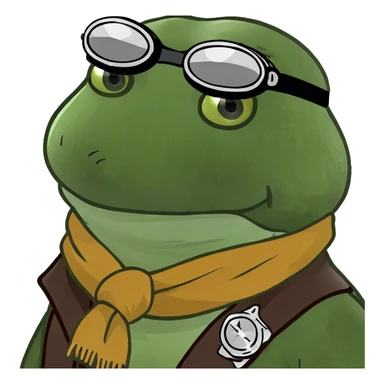 bufo the airplane pilot from the 50s sticker