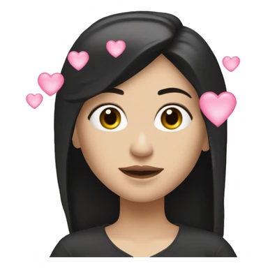 Trinity from the matrix with hearts sticker