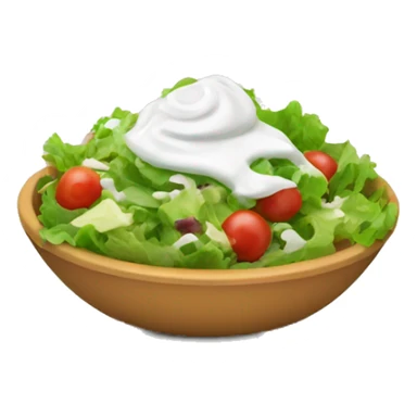Salad with ranch sticker