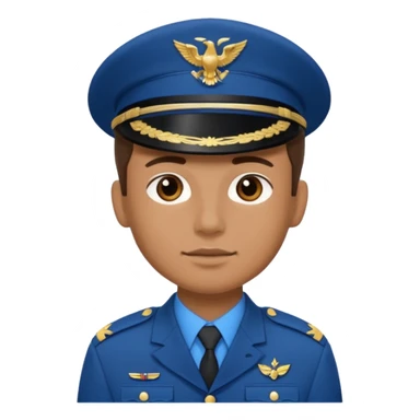 blue uniformed soldier sticker