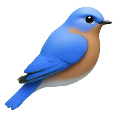 bluebird in a garden  sticker