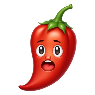 Crying chili pepper  sticker
