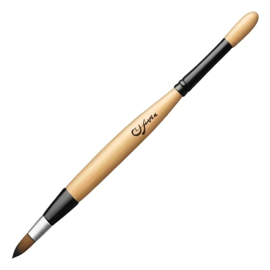 Calligraphy Brush – Long thin brush with ink on tip. sticker