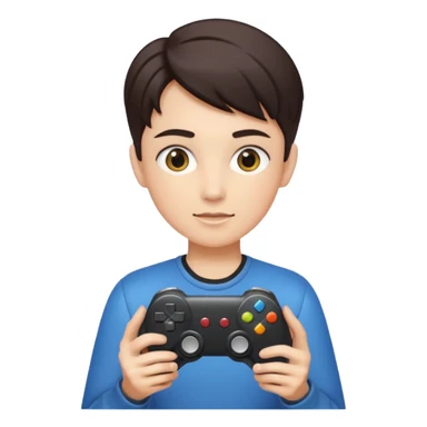 create a simple emoji that indicates that you are a single player when playing computer games. Make it a gender neutral stick figure sticker