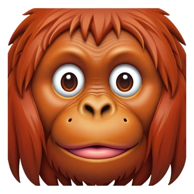 orangutan lips sticker