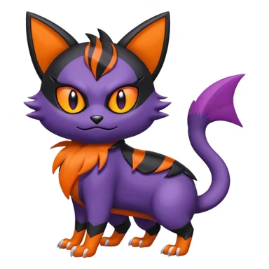 Noibat-Litten-Torracat-fusion-Fakemon-Pokémon-creature  sticker