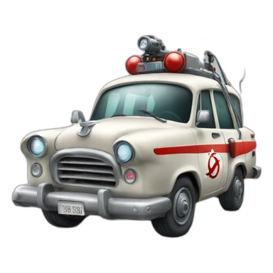 Voiture ghost buster sticker