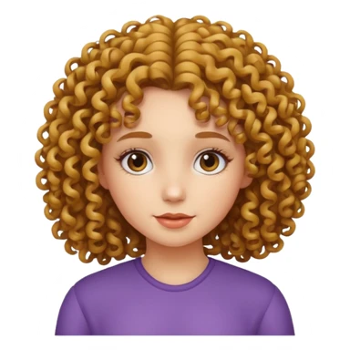 Dios con una niña de rulos sticker