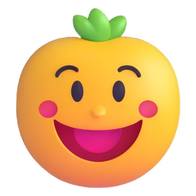 happy smiling face icon for desktop sticker