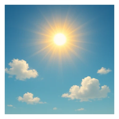 The bright sun sticker