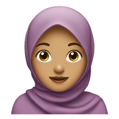 Girl wearing hijab sticker