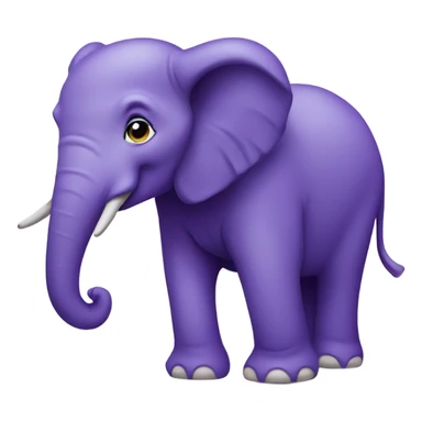 elephant in purple  sticker