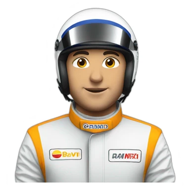 racing driver sticker