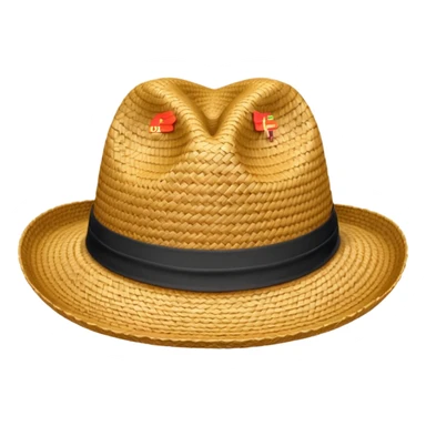 straw hat from one piece sticker