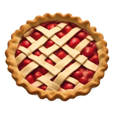 strawberry rhubarb pie sticker