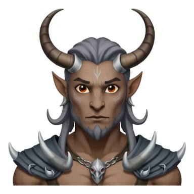 ESO male daedra, gray skin sticker