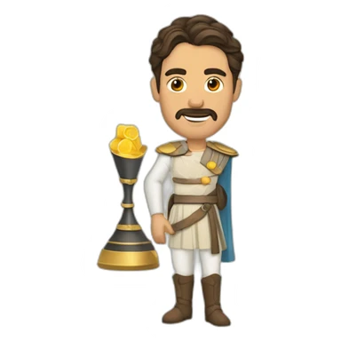 rey de copas baraja española sticker