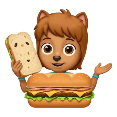 Foodie scooby-doo sticker