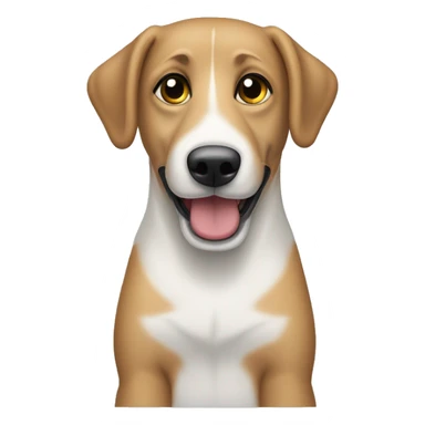 braun weißer italienischer wasserhund  sticker