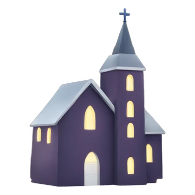Church with sparkles sticker