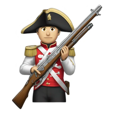 fusil armée napoleonienne sticker