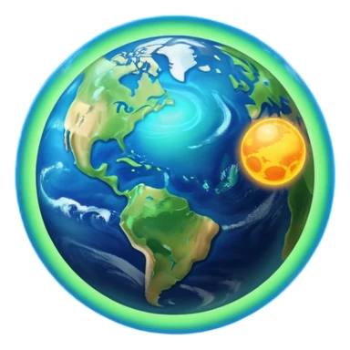 Earth Orbiting the Sun sticker