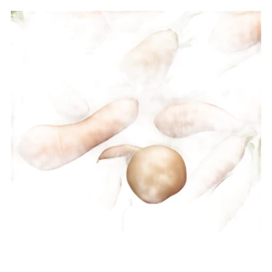 Flesh colored vegetable sticker