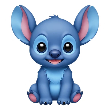 Stitch mignon  vrai  sticker